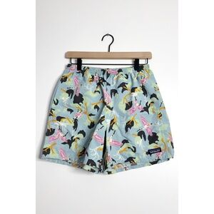 PATAGONIA Mens Baggies Shorts Spoonbills Big Sky Blue